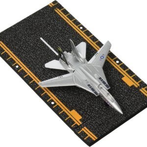 Hot Wings F-14 Tomcat Jet Jolly Rodgers with Connectible Runway, Silver