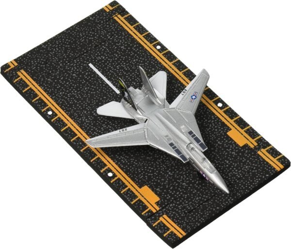 Hot Wings F-14 Tomcat Jet Jolly Rodgers with Connectible Runway, Silver