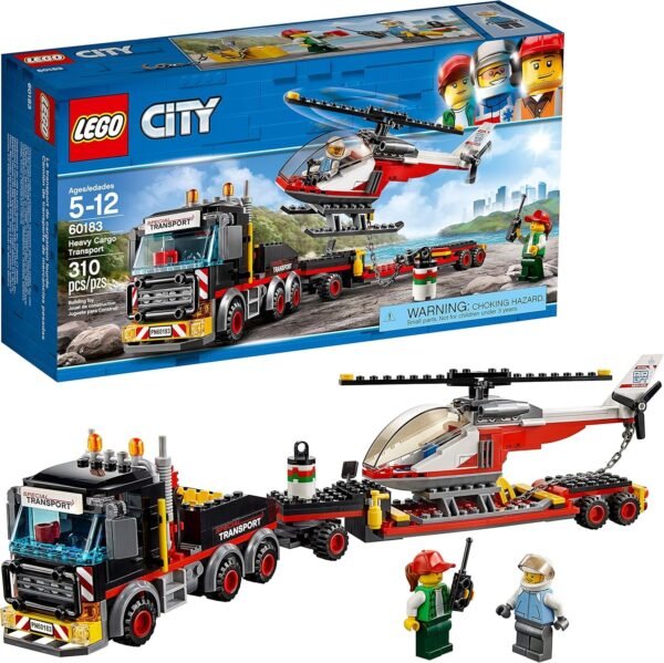 LEGO City Heavy Cargo Transport 60183 Toy Truck Building Kit with Trailer,