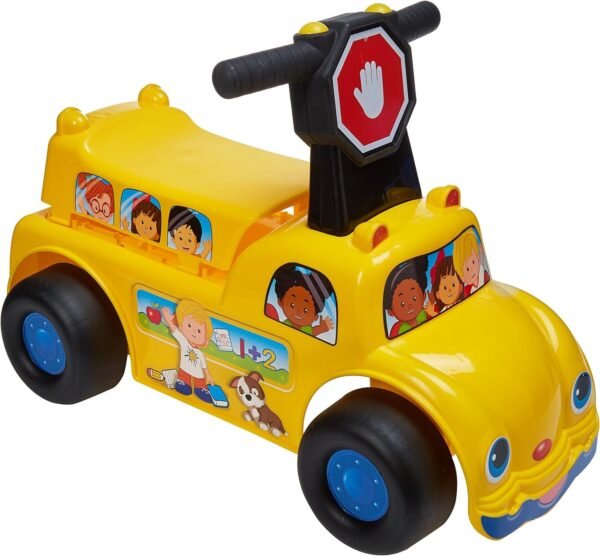 Fisher-Price School Bus Push N Scoot Ride-on Kit Toy Fun