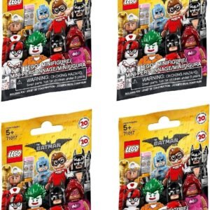 LEGO, The LEGO Batman Movie Minifigures Bundle of 4 71017 Styles May