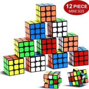 Party Puzzle Toy,12 Pack Mini Cubes Set Party Favors Cube Puzzle,Original Color