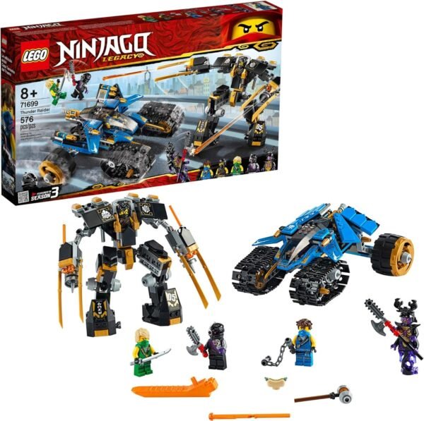 LEGO NINJAGO Legacy Thunder Raider 71699 Ninja Mech Adventure Toy Building Kit,