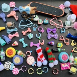 Tiny Pet Shop lps Pet Shop Accessories, Accessories 1 Set 10pcs Random
