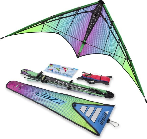 Prism Kite Technology Jazz Dual-line Sports Kite, Ready to Fly with Flying