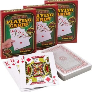 Giant 5 x 7 Inch Playing Cards - Pack of 3 Decks