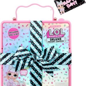 L.O.L. Surprise Deluxe Present Surprise with Miss Partay Doll and Pet