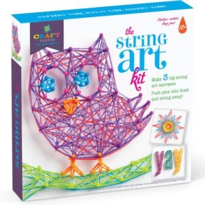 Craft-tastic String Art Kit Craft Kit Makes 3 Large String Art Canvases