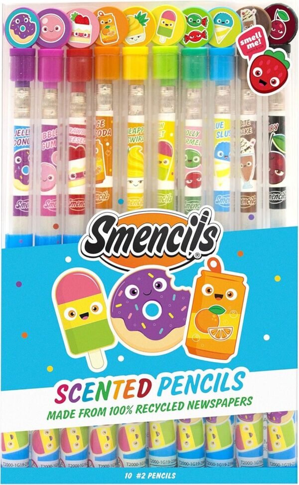 Scentco Graphite Smencils - HB #2 Scented Pencils, 10 Count
