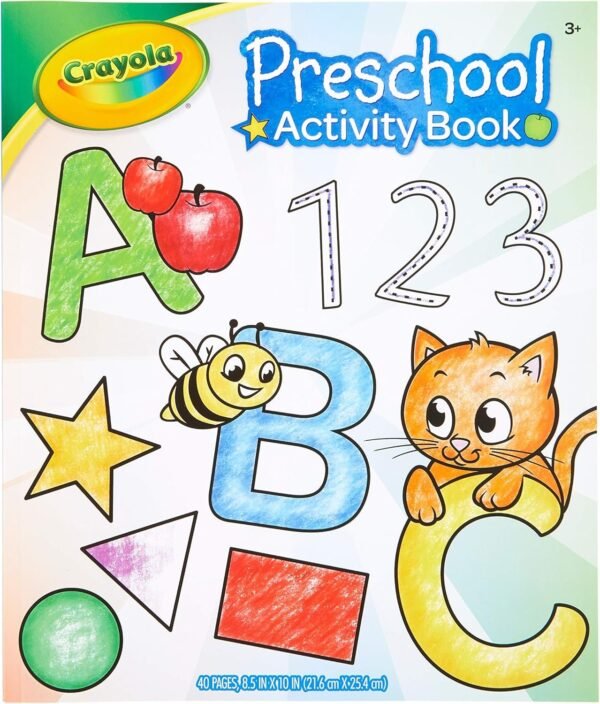 Crayola Toddler Coloring Book with Activities, Amazon for Kids, 40 Pages