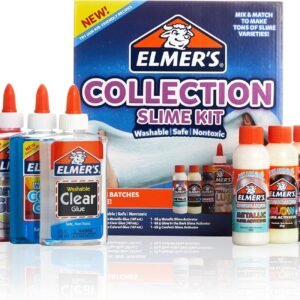 ElmerS Collection Slime Kit Supplies Include Glow in The Dark Magical Liquid