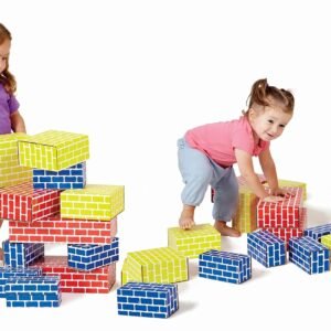 Edushape 709052 Corrugated Blocks 52 Piece Kit Toy Fun Kids