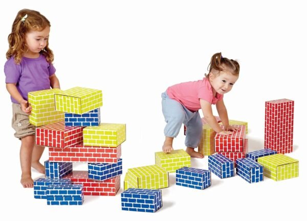 Edushape 709084 Corrugated Blocks Set of 84 Kit Toy Fun