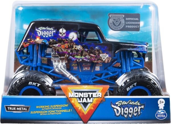 Monster Jam Son-uva Digger Official 124 Scale Diecast Monster Truck by Spin