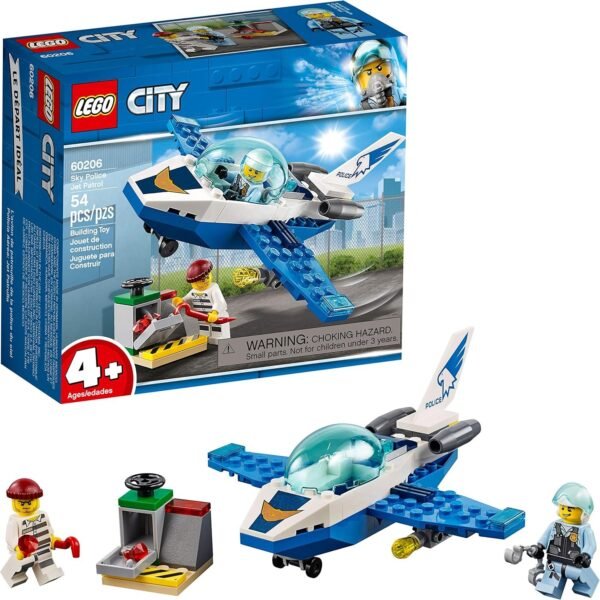 LEGO City Sky Police Jet Patrol 60206 Building Kit 54 Pieces