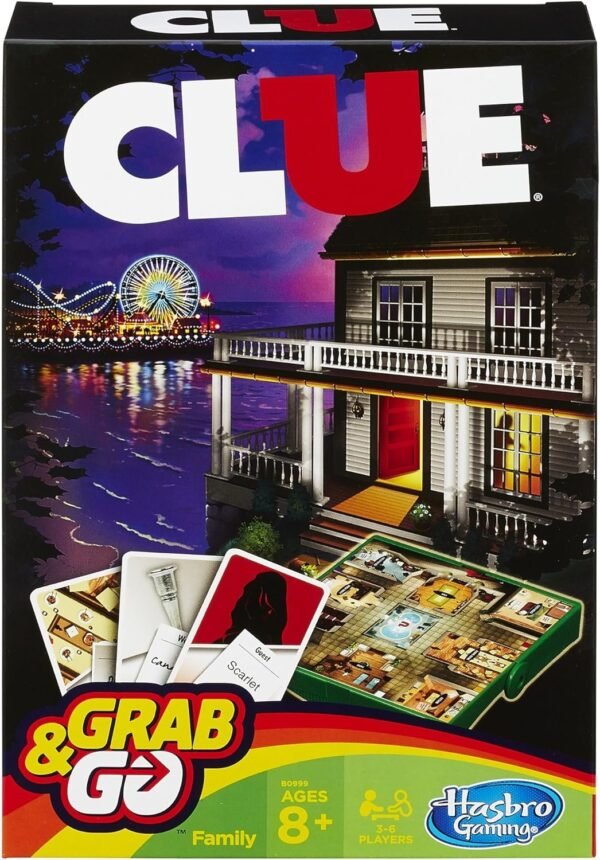 Clue Grab and Go Game Travel Size Kit Toy Fun
