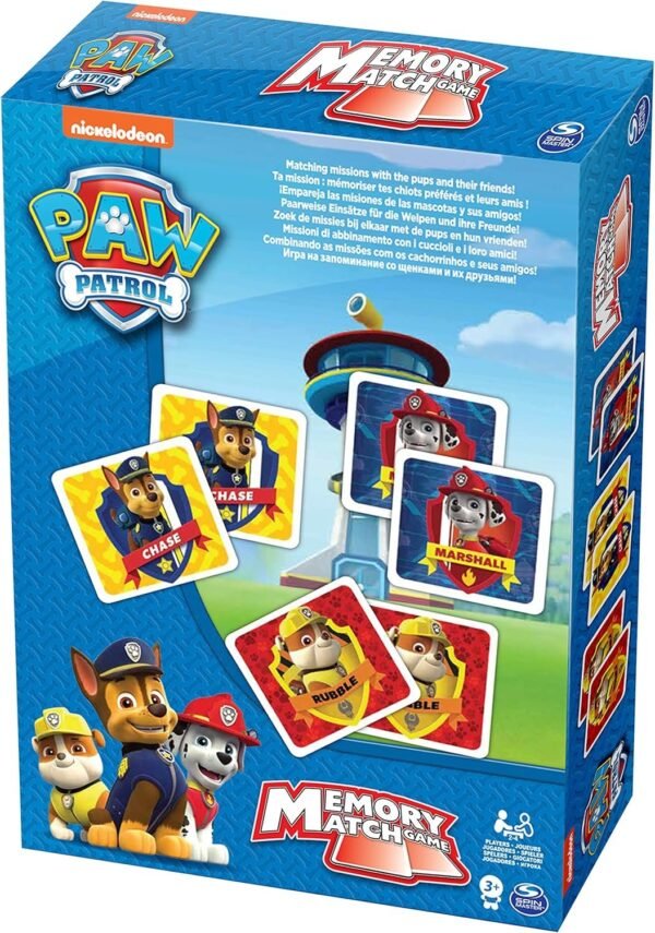 Paw Patrol 6033301 Spin Master Memory Match Cards Kit Toy
