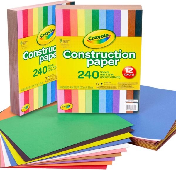 Crayola Bulk Construction Paper, Back To School Supplies, 10 Colors, 480 Pages
