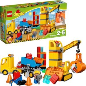 LEGO DUPLO Big Construction Site 10813 Building Set with Toy Dump Truck,