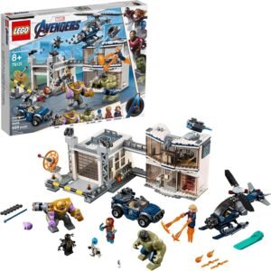 LEGO Marvel Avengers Compound Battle 76131 Building Set includes Toy Car, Helicopter,