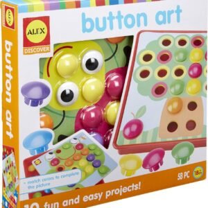 Alex Discover Button Art Activity Set Kids Art and Craft Activity