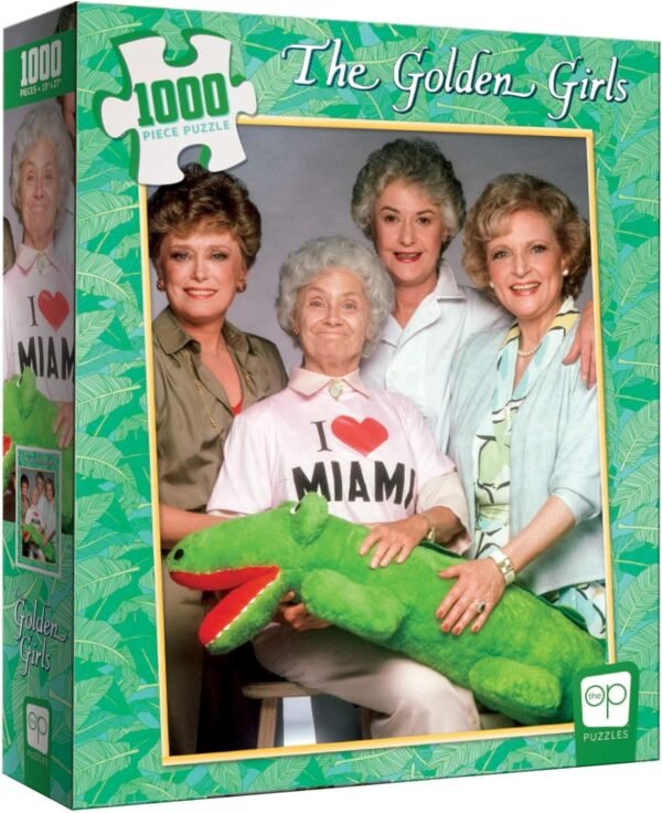 USAOPOLY The Golden Girls I Heart Miami 1000 Piece Jigsaw Puzzle Officially