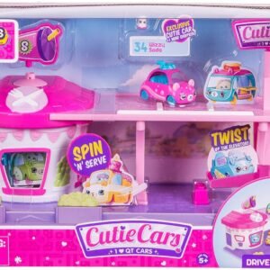 Cutie Cars Shopkins Drive Thru Diner Playset Kit Toy Fun