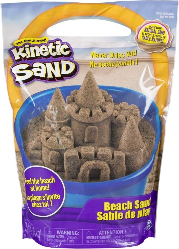 Kinetic Sand 3 Pounds Beach Sand Packaging May Vary Kit