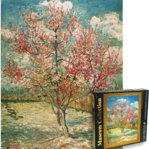 1000 Pcs Jigsaw Puzzle,The Famous Painting of WorldPeach Trees in Blossom