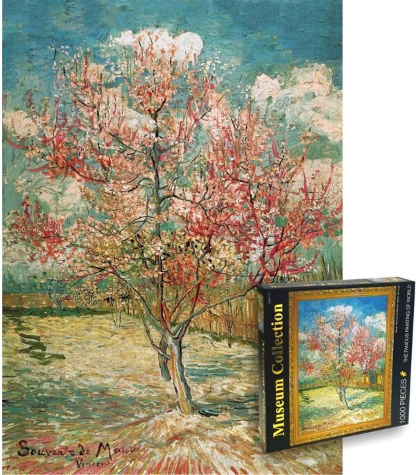 1000 Pcs Jigsaw Puzzle,The Famous Painting of WorldPeach Trees in Blossom
