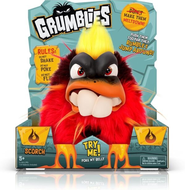 Grumblies Scorch, Red Kit Toy Fun Kids Pack Set Play