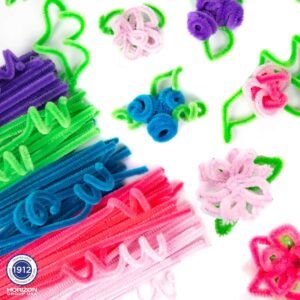 Horizon Group USA Pastel Bendi Sticks, Pipe Cleaners, Chenille Stems, Fuzzy Sticks