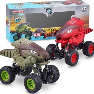 CHUCHIK Dinosaurs Pull Back Car Toy. New Model Dinosaur Toys Vehicles for