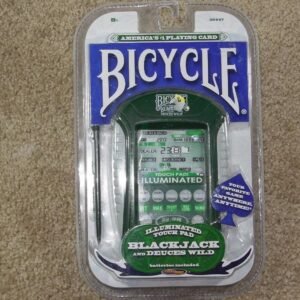 Bicycle Illuminated Touch Pad Electronic Handheld Blackjack Game Kit Toy