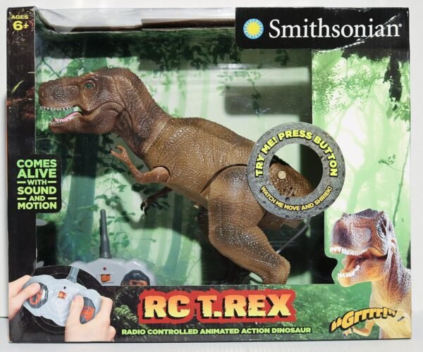 Smithsonian RC T.Rex Radio Controlled Animated Action Dinosaur Kit Toy