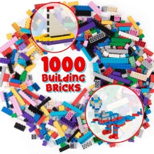 SCS Direct 1000 pc Classic Building Bricks - Bulk Blocks w 54