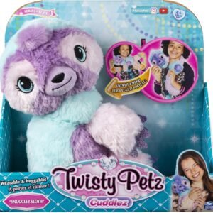 Twisty Petz Cuddlez, Snugglez Sloth Transforming Collectible Plush for Kids Aged 4
