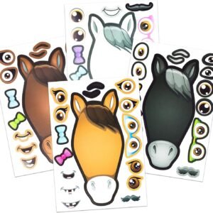 24 Make A Horse Stickers Sheets For Kids - Horse, Petting Zoo,