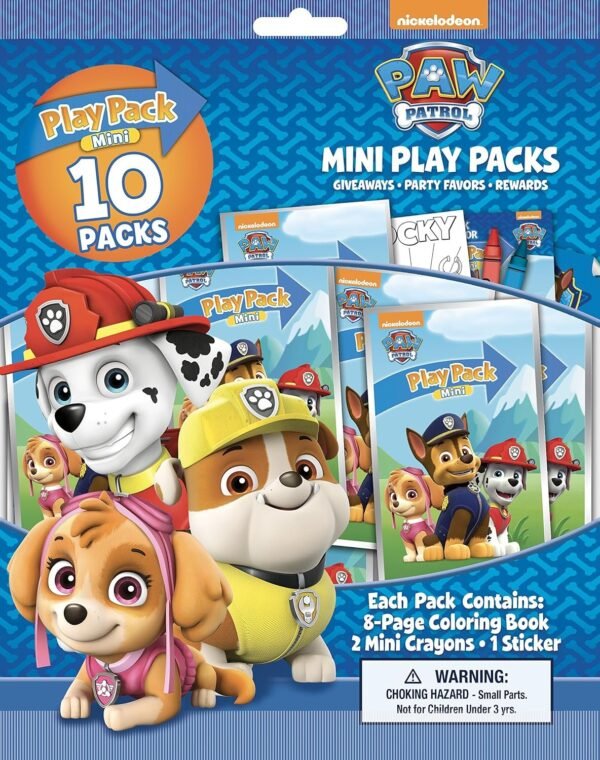 Bendon Paw Patrol 10 Mini Play Packs Kit Toy Fun