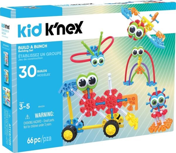 KID KNEX Build A Bunch Set 66 Pieces For Ages 3+ Construction