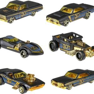New 164 Hot Wheels 50th Anniversary Black & Gold Collection - Bone