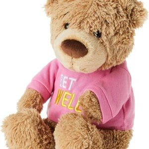 GUND Get Well T-Shirt Message Teddy Bear Stuffed Animal Plush, Pink, 12.5