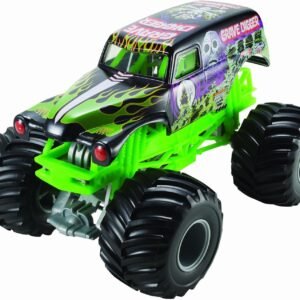 Hot Wheels Monster Jam Grave Digger Die-Cast Vehicle, 124 Scale, Black and