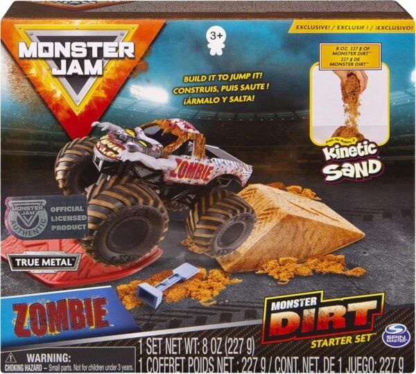 Monster Jam, Zombie Monster Dirt Starter Set, Featuring 8oz of Monster Dirt