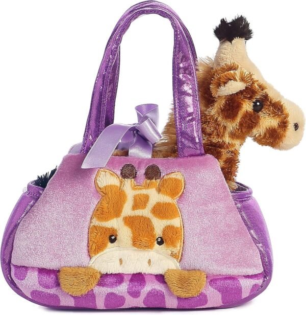 Aurora World Fancy Pals Peek-A-Boo Giraffe Pet Carrier Kit Toy