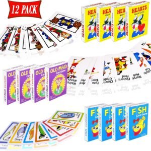 Card Games for Kids - Hearts, Go Fish, and Old Maid Playing
