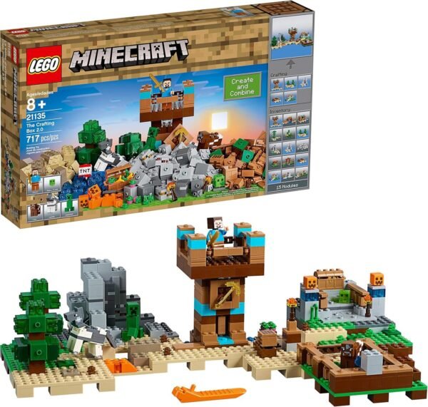 LEGO Minecraft The Crafting Box 2.0 21135 Building Kit 717 Pieces