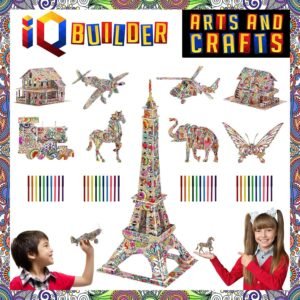 IQ BUILDER Fun Creative DIY Arts and Crafts KIT Best Toy Gift