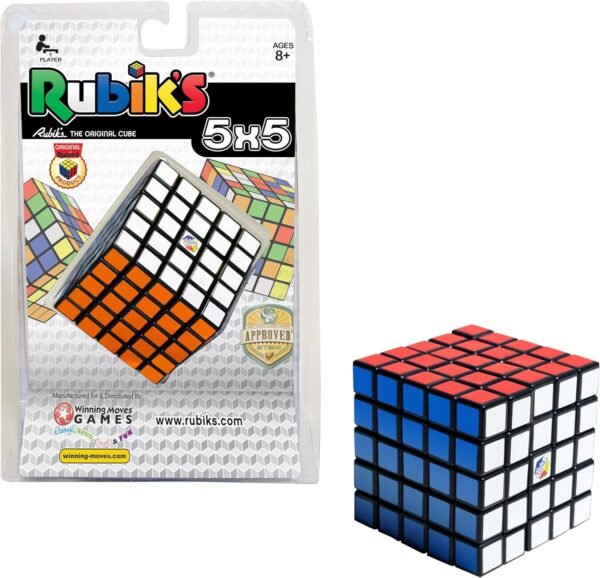 Rubiks Cube 5x5 Professors Cube Colour-Matching Puzzle, Highly Complex Problem-Solving Toy