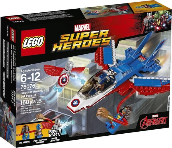 LEGO Super Heroes Captain America Jet Pursuit 76076 Building Kit 160 Pieces